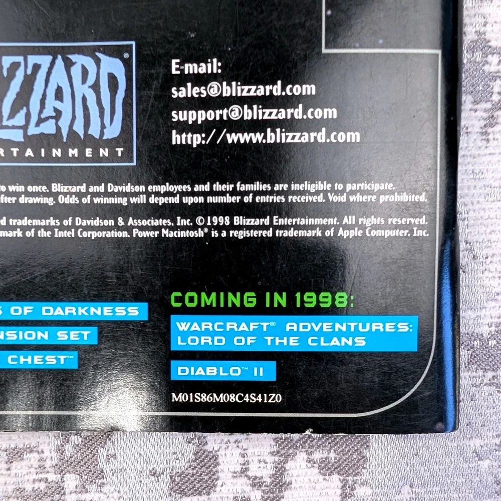 Vintage 1998 StarCraft PC Game Manual Blizzard Entertainment Windows Mac RTS